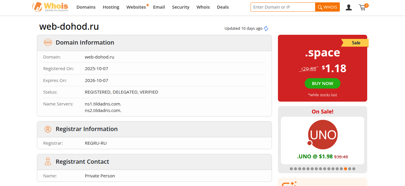 web dohod ru