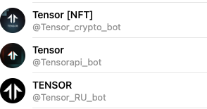 tensor nft тг