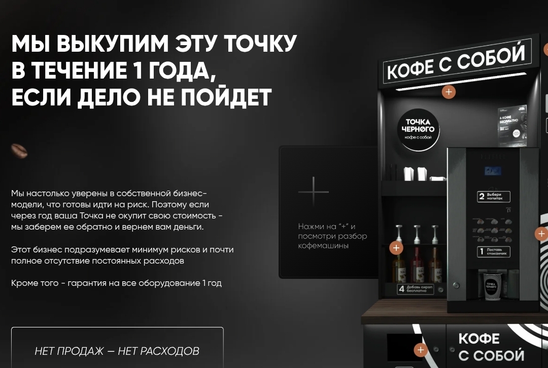 Сколько стоит франшиза Точка черного