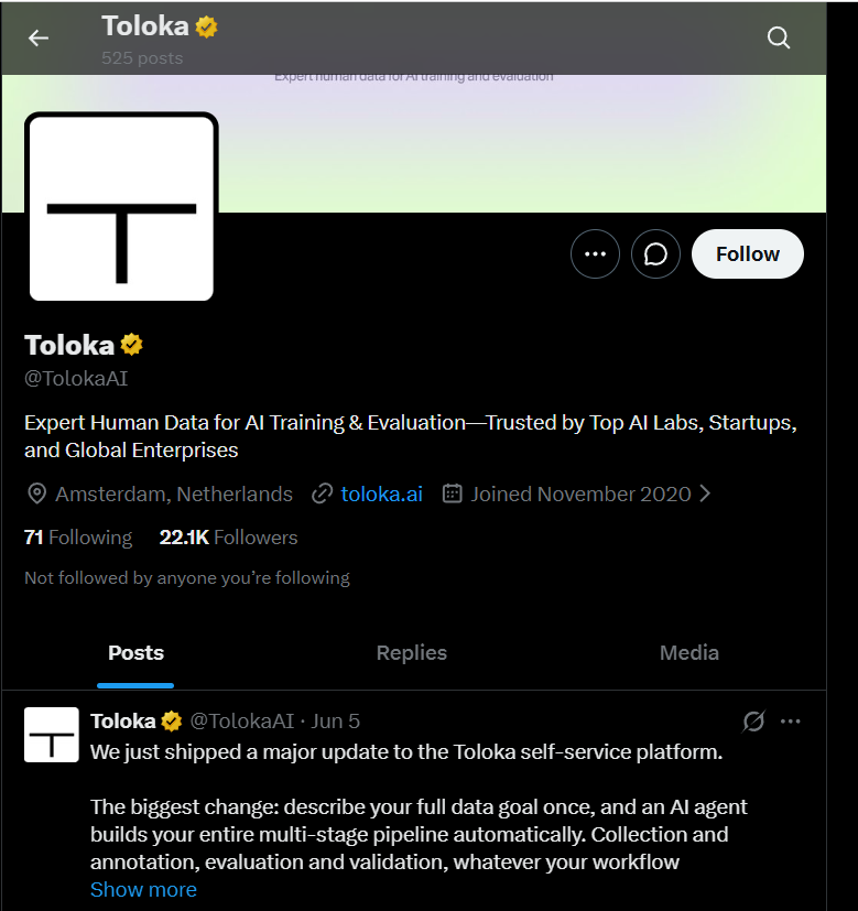 toloka ai заработок