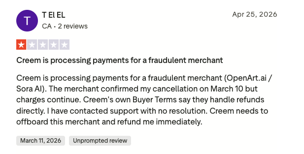 creem платежная система отзывы