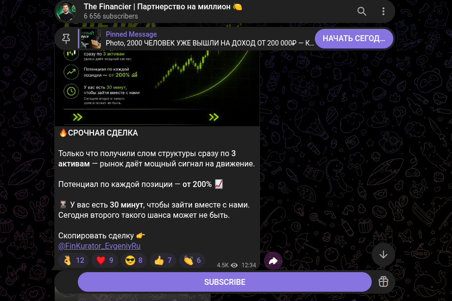 the financier партнерство на миллион отзывы