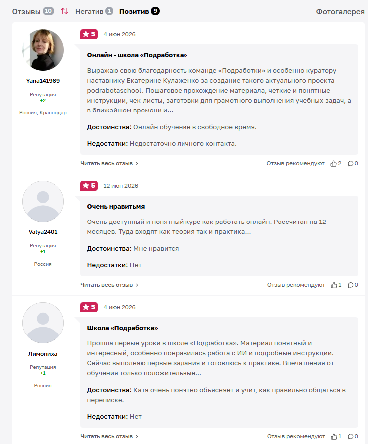 podrabotaschool отзывы
