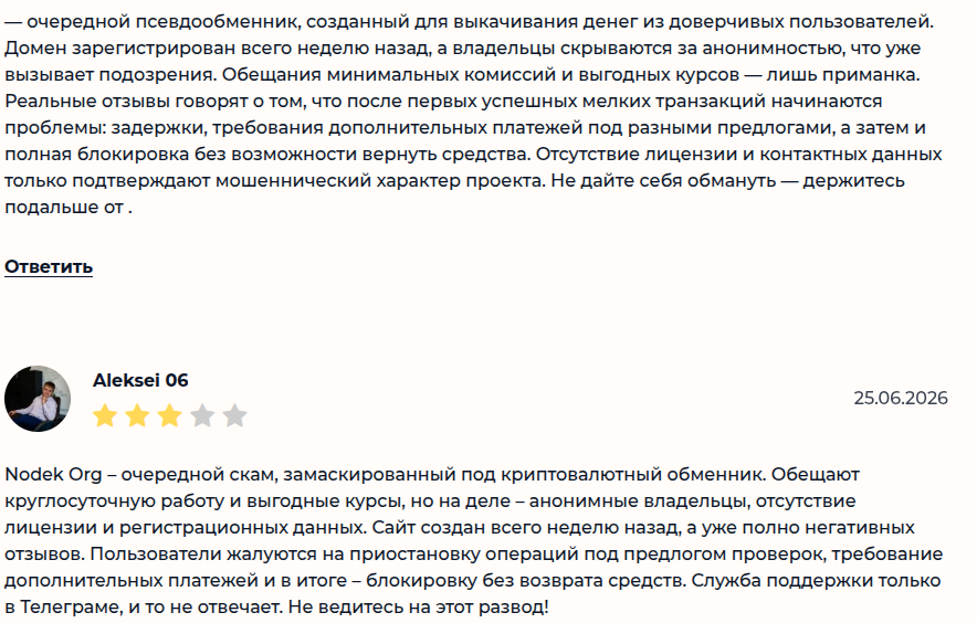 nodek org отзывы