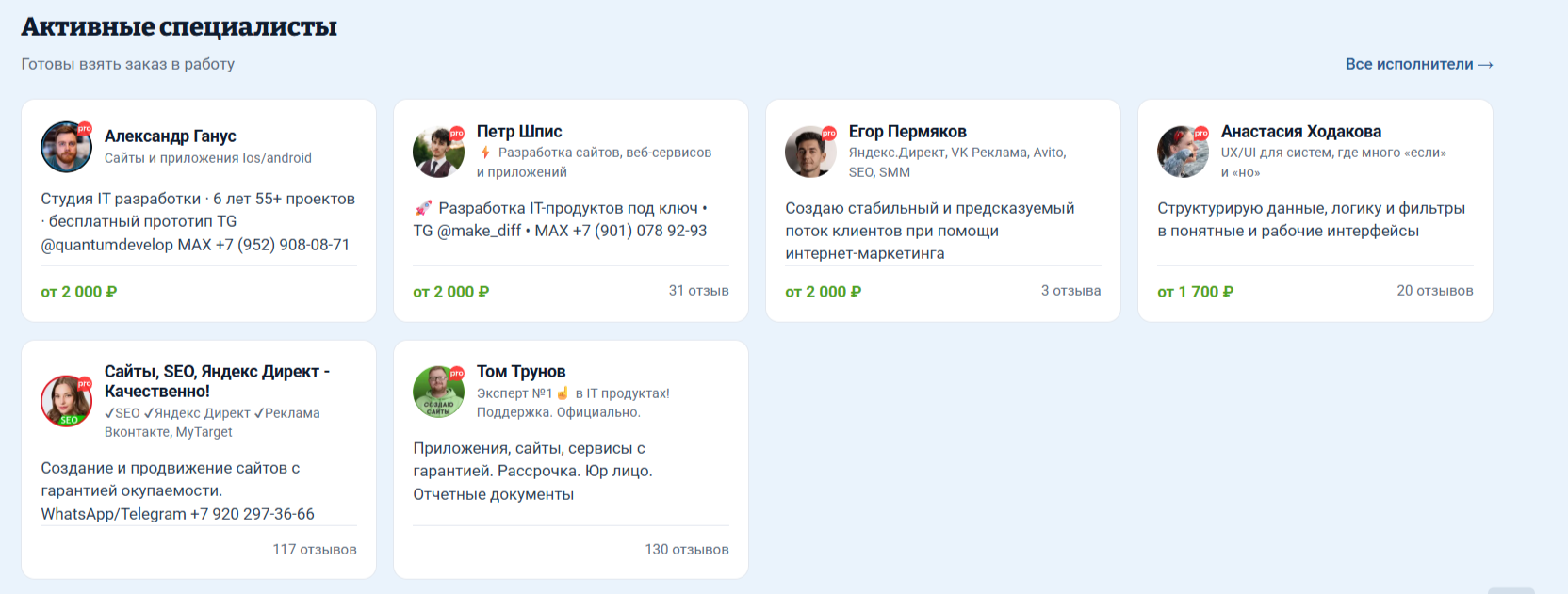 биржа фриланс ру