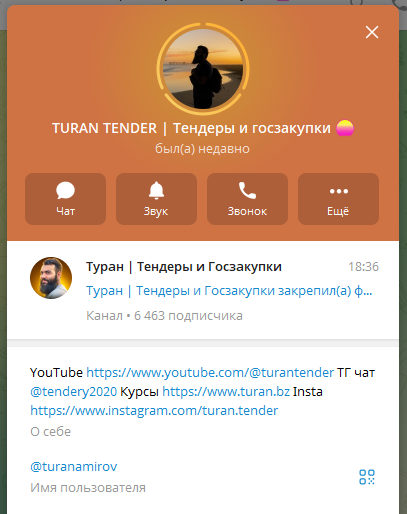 туран тендер курсы
