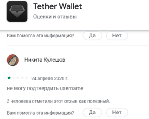 тетхер кошелек отзывы