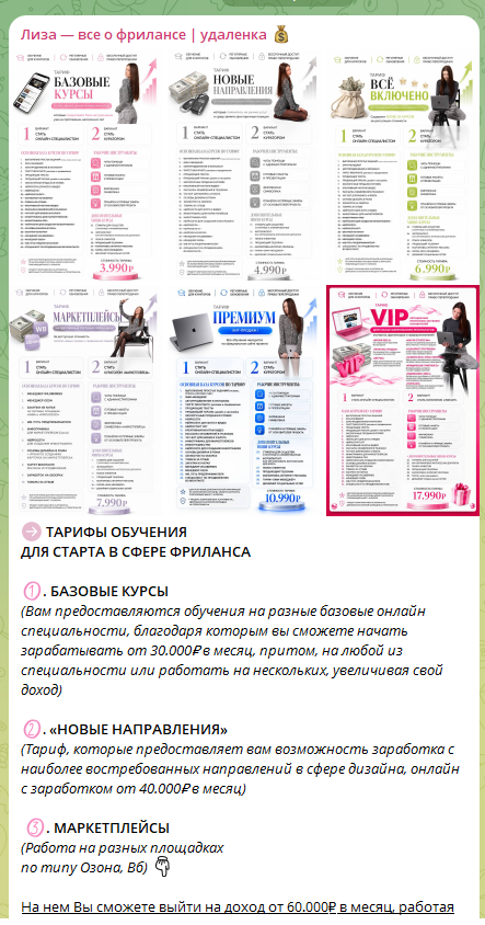 лиза все о фрилансе отзывы