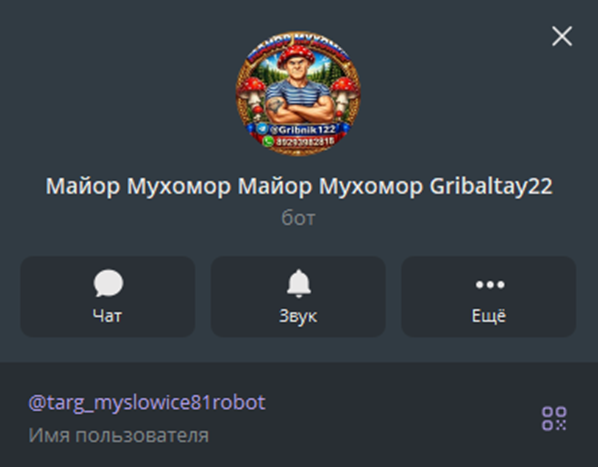 майор мухомор telegram отзывы