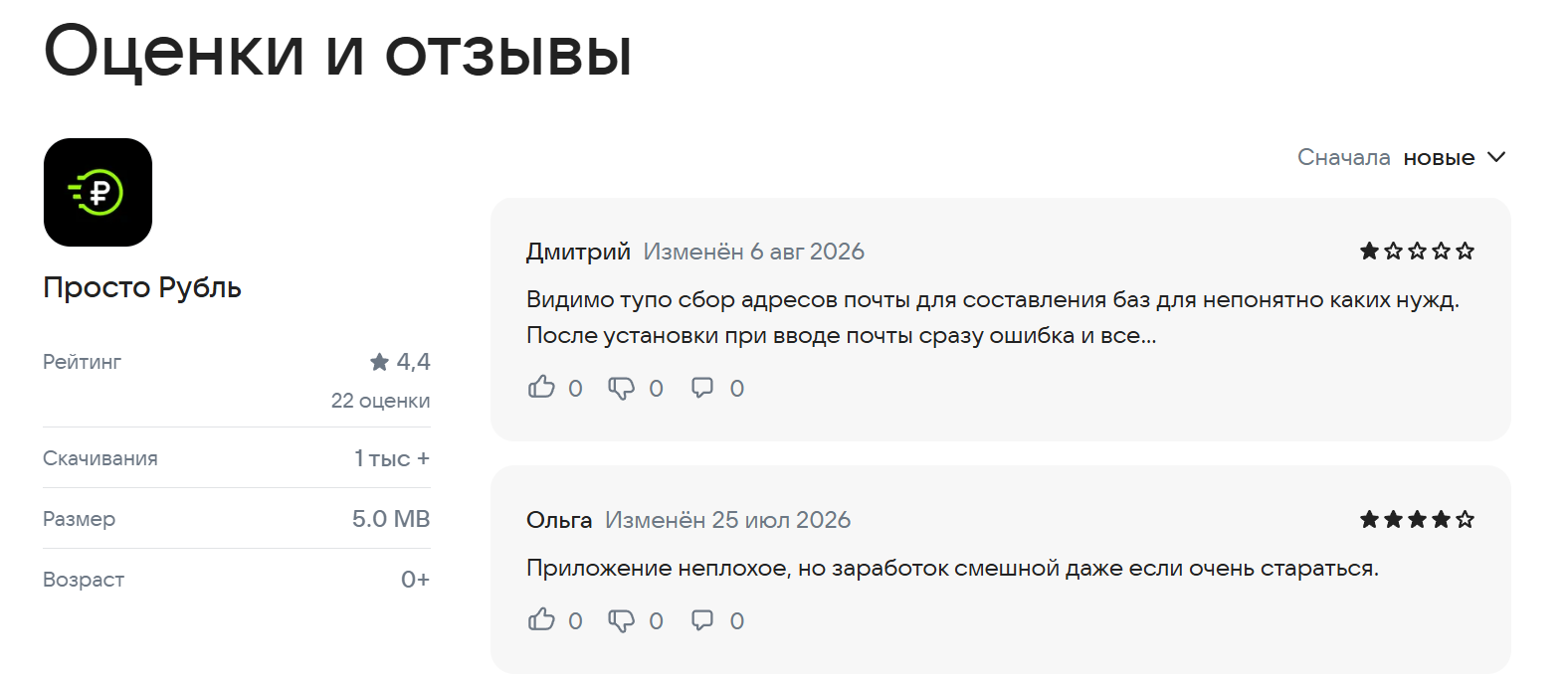 просто рубль отзывы
