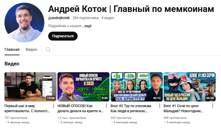 Главный по Мемкоинам | Андрей Кот