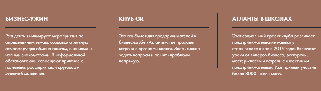 атланты бизнес клуб стоимость членства