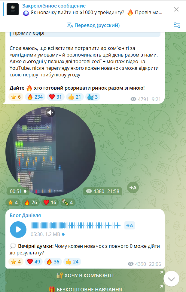 Блог Даніеля