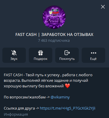 fast cash заработок на отзывах