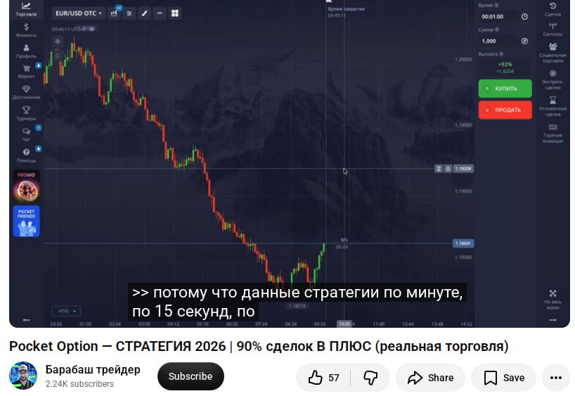 барабаш трейдер ютуб