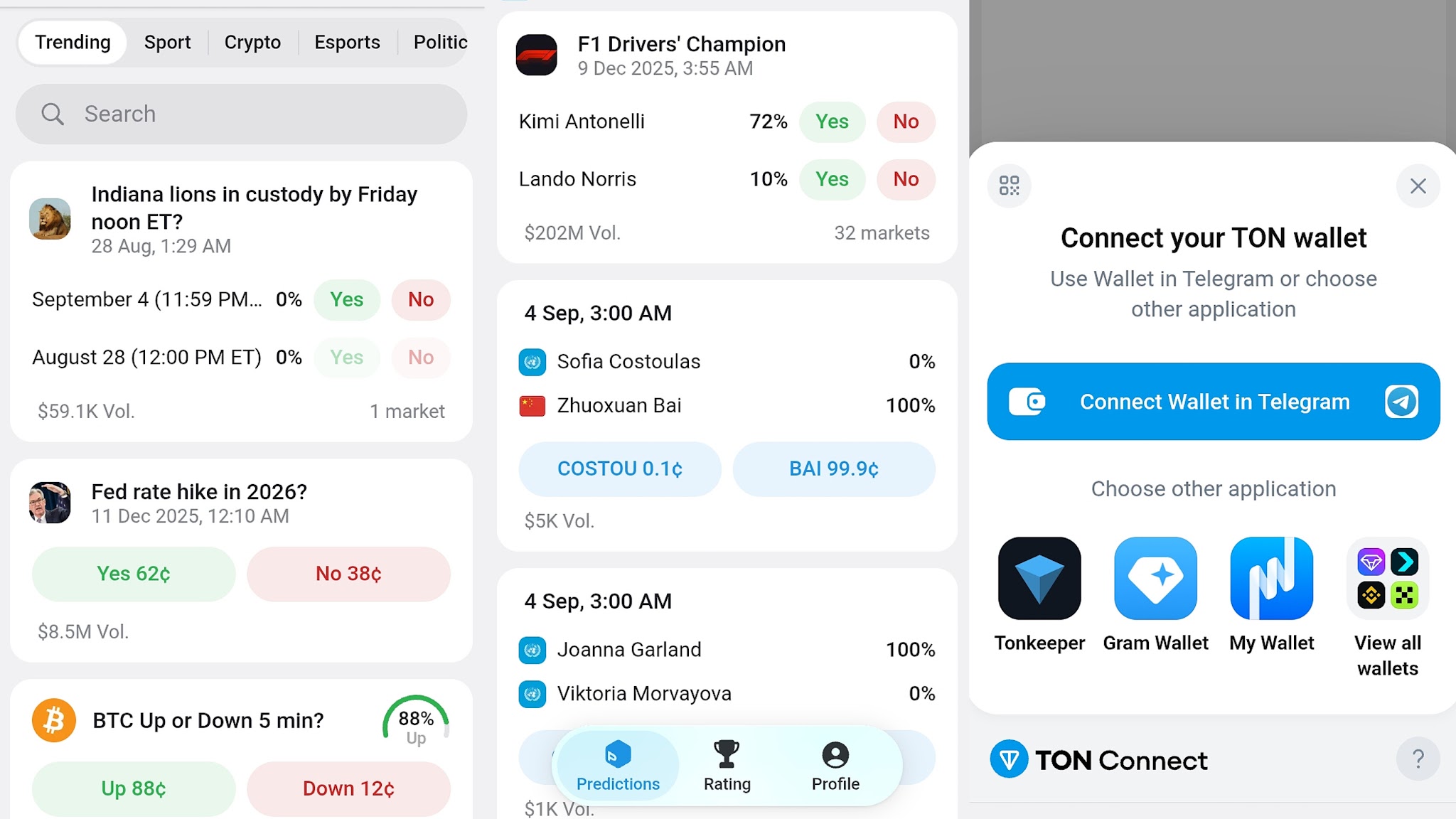 predict with polymarket