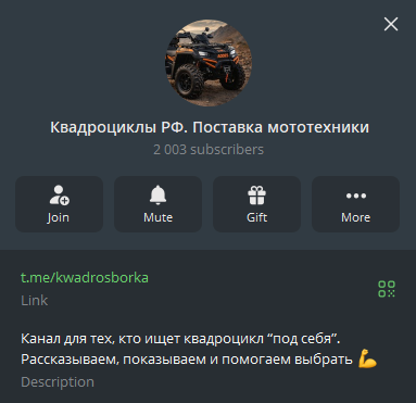 канал в телеграме квадроциклы рф поставка отзывы