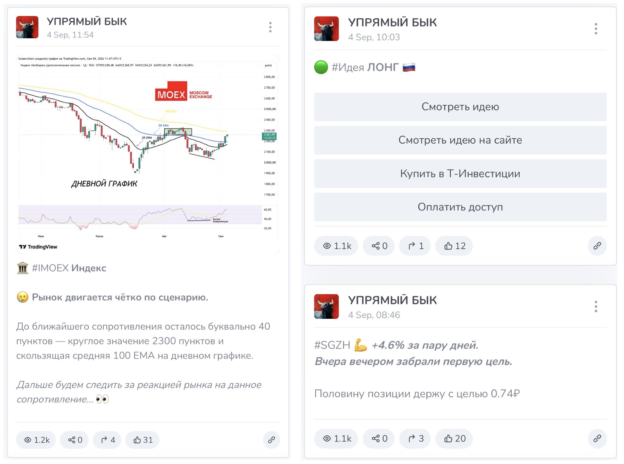 упрямый бык телеграмм канал