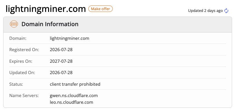 lightningminer com вывод криптовалюты