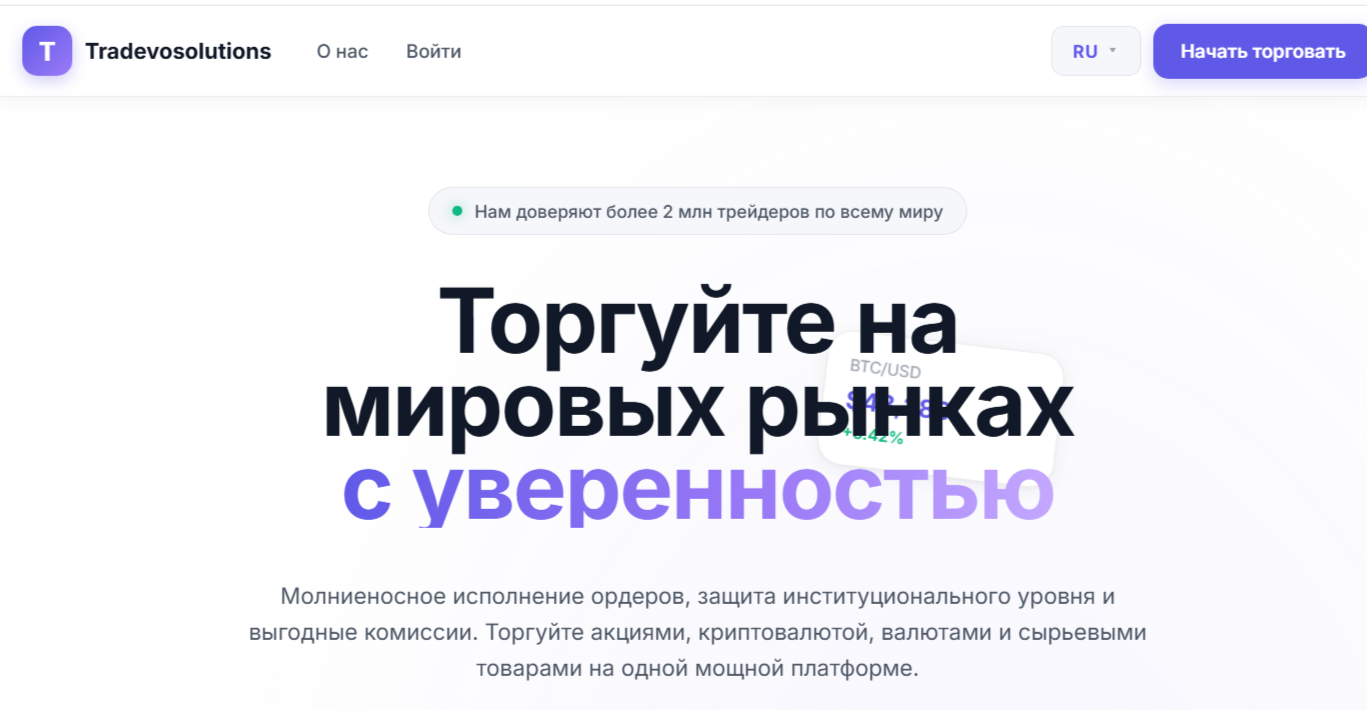 tradevosolutions платформа для торгов