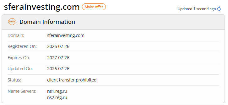 sferainvesting com отзывы