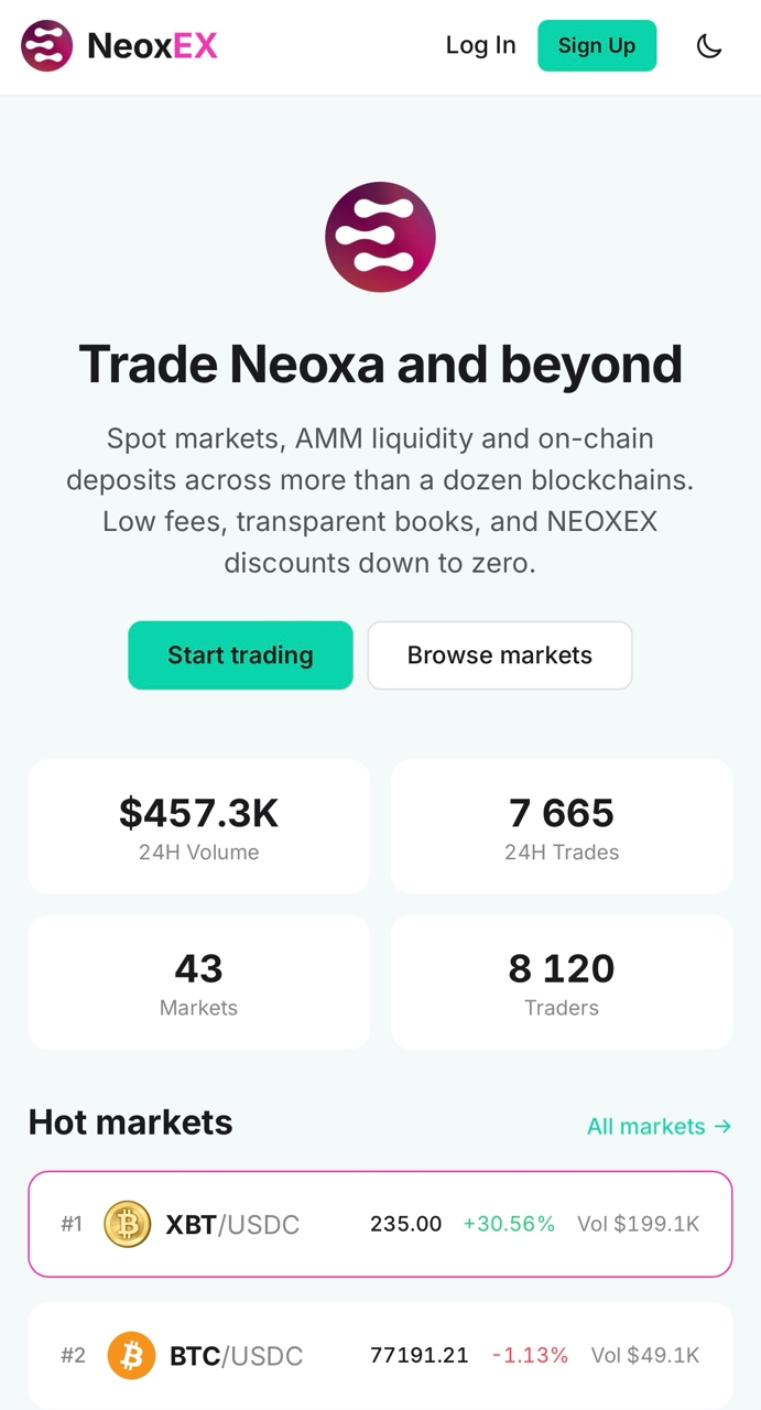 neoxa exchange