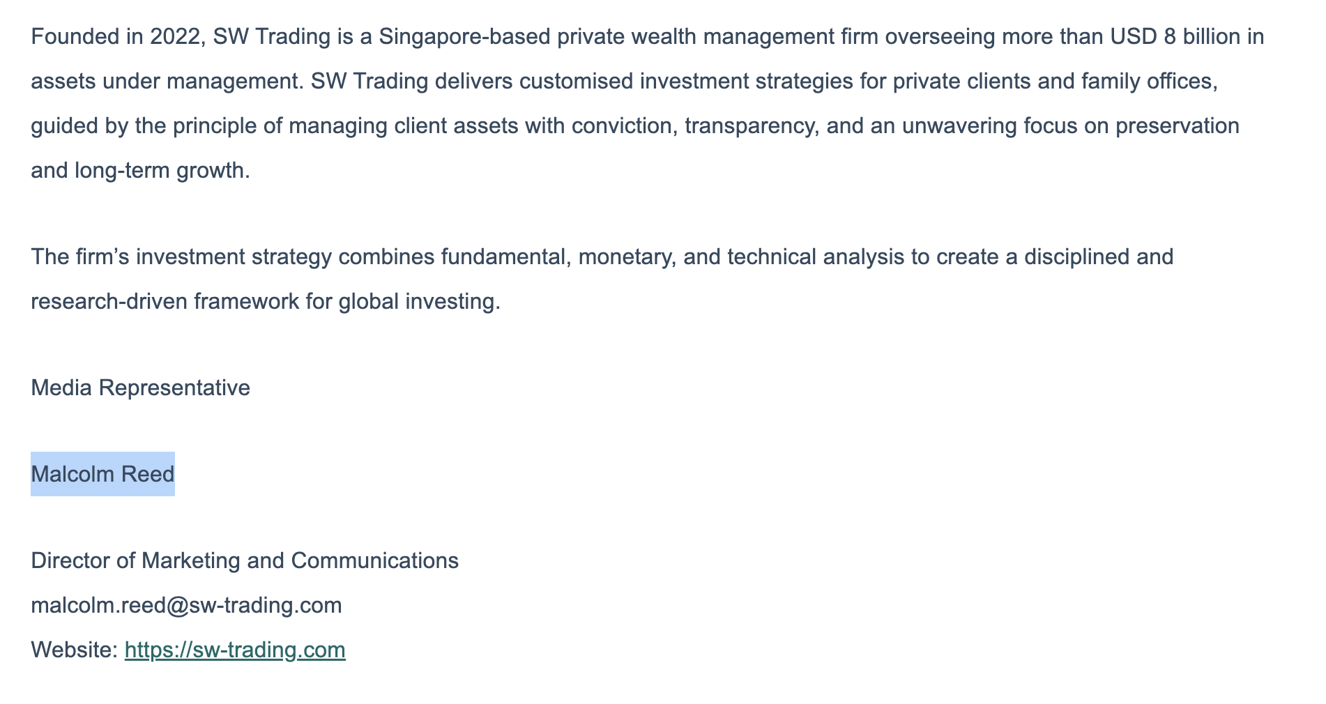 info@sw-trading.com