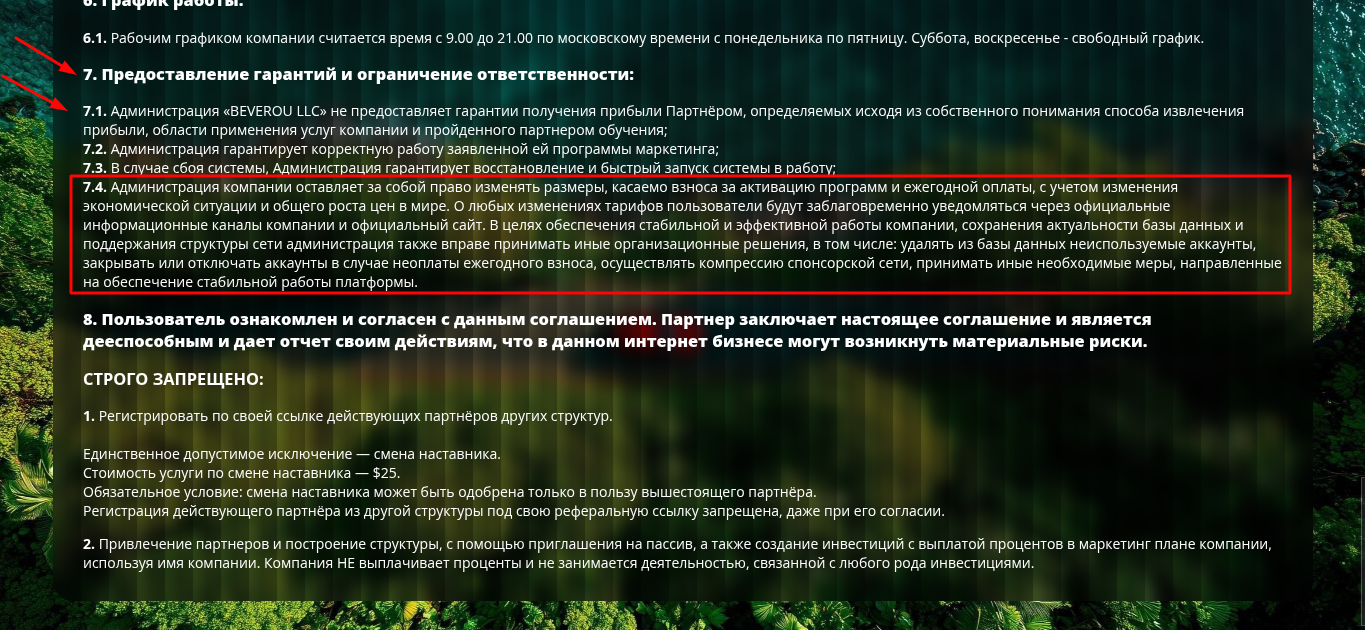 beverou llc отзывы