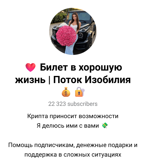 билет в хорошую жизнь тг канал