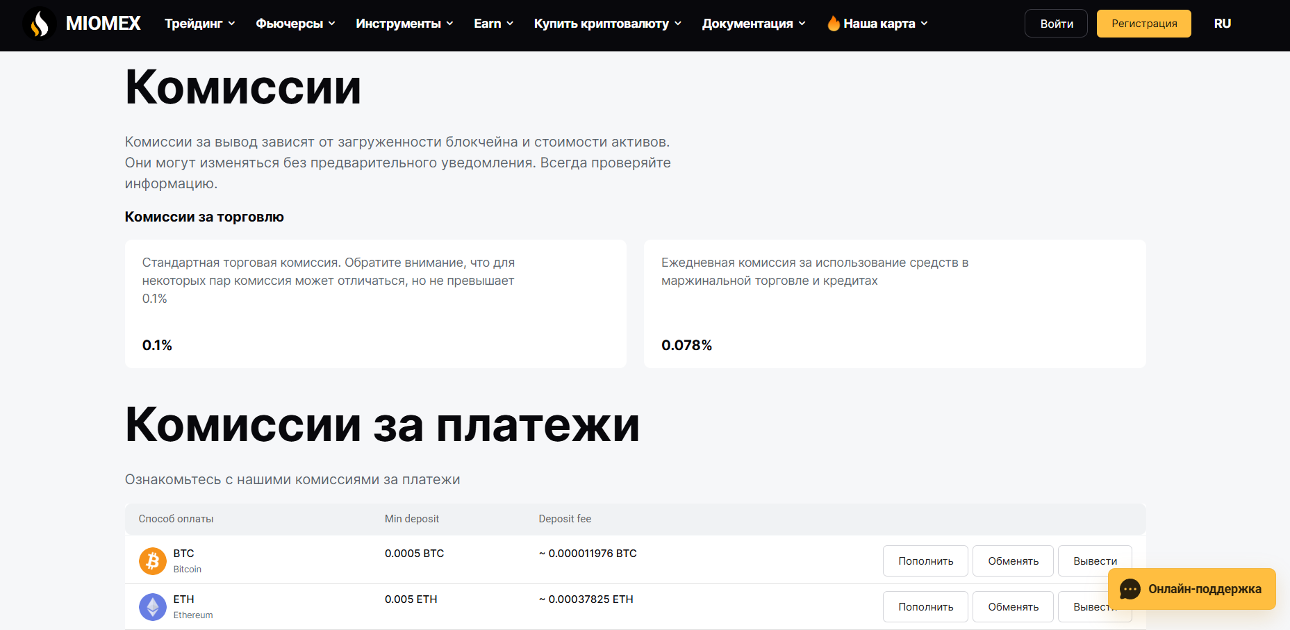miomex биржа