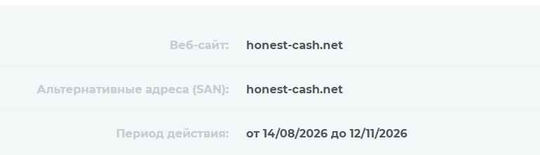 honest cash net