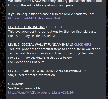 MAGA Academy Library