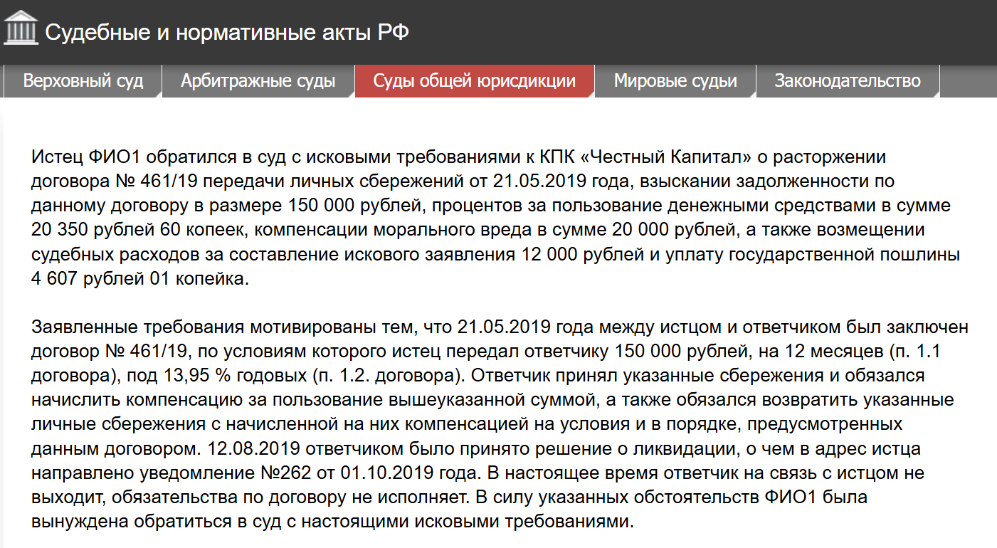 Честный капитал Максим Перфилов