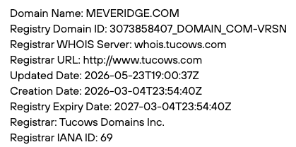 meveridge official