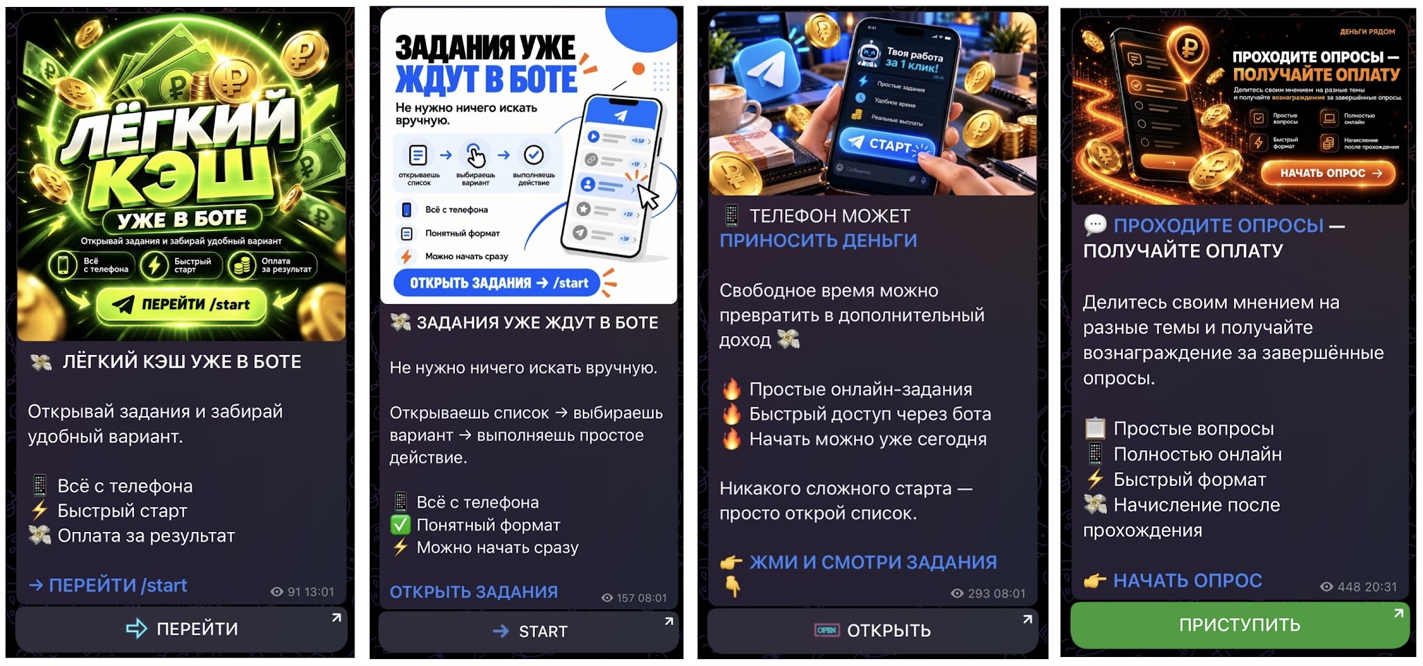 сигнал о работе тг