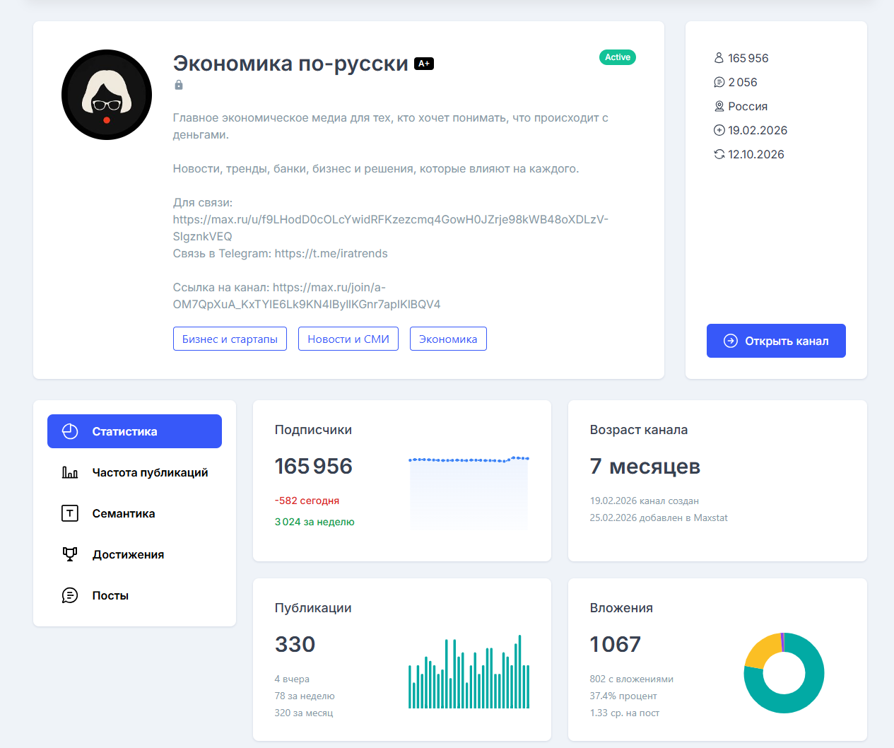 канал экономика по русски