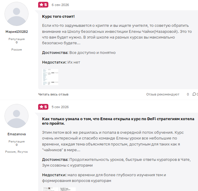 елена чайка инвестиции