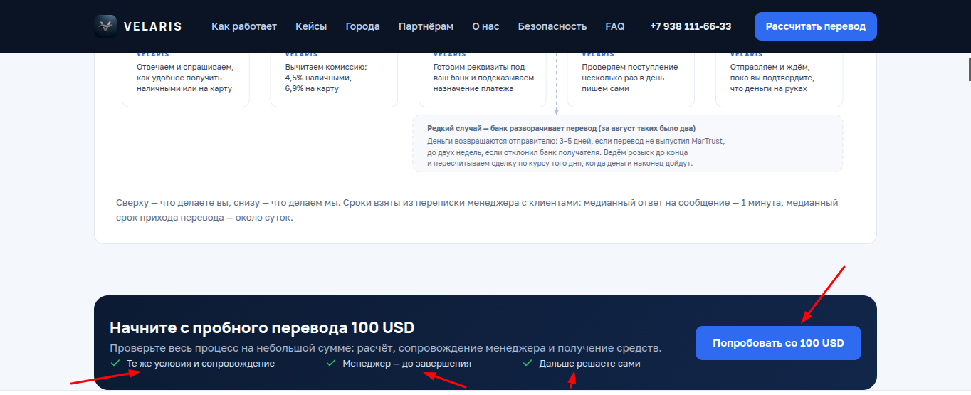 velaris exchange отзывы