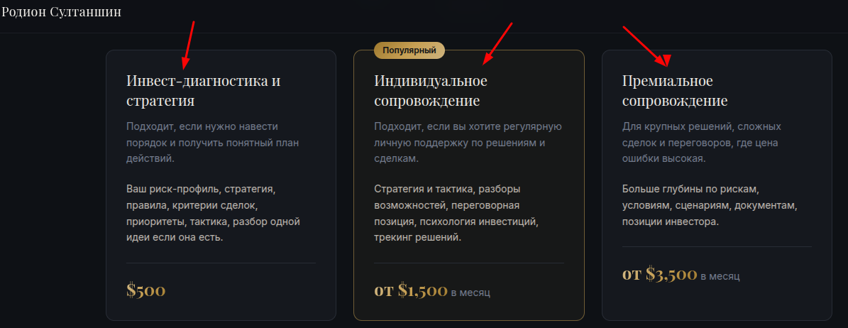 родион султаншин инвестиции в бизнес