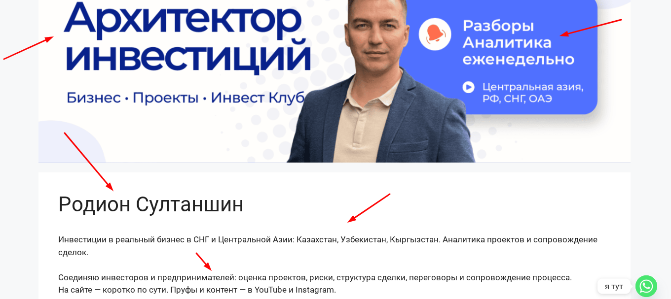 родион султаншин инвестиции в бизнес