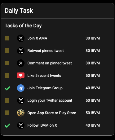 IBVM Rewards Bot