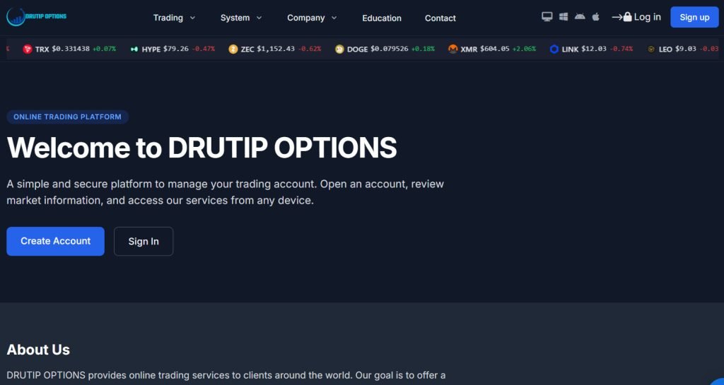 drutip options