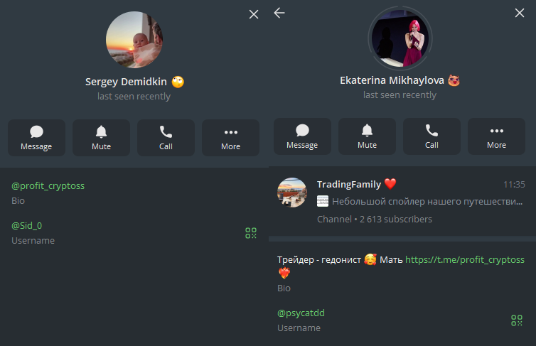 екатерина михайлова telegram