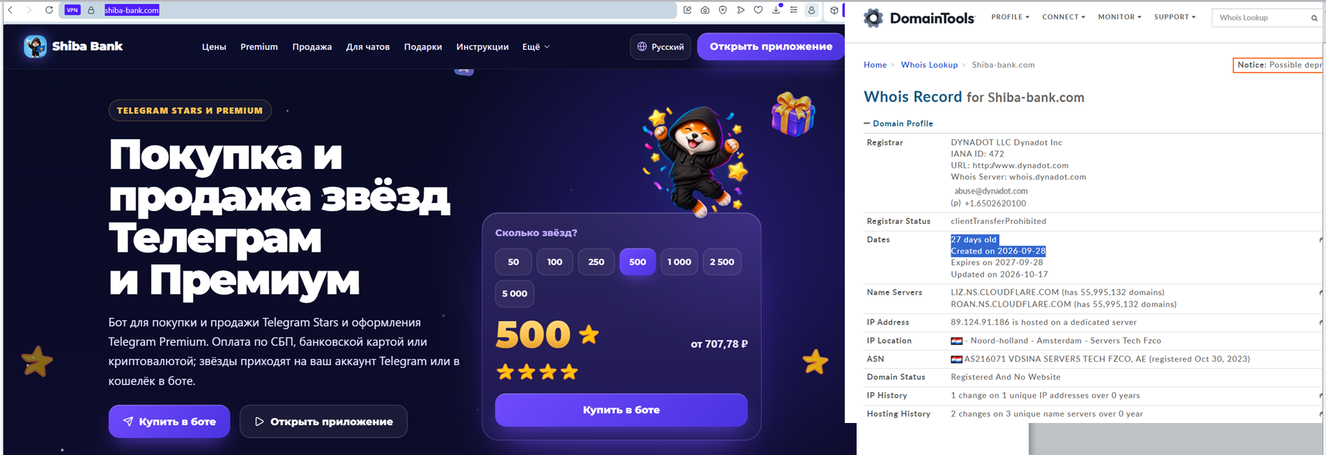 Shiba Bank тг